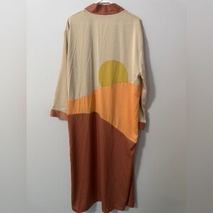 NWOT Miss Sparkling Sunset Maxi Kimono So Beautiful!